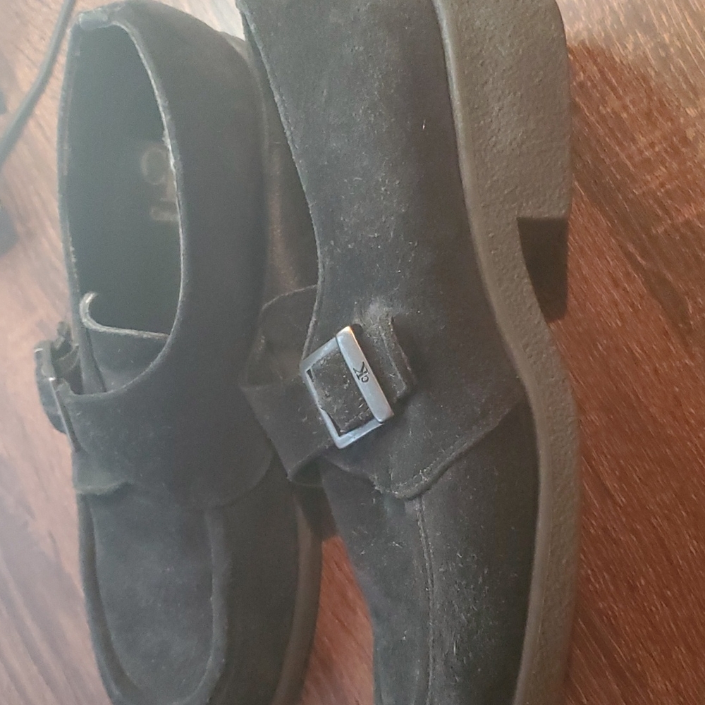 Calvin Klein Black Suede Loafers